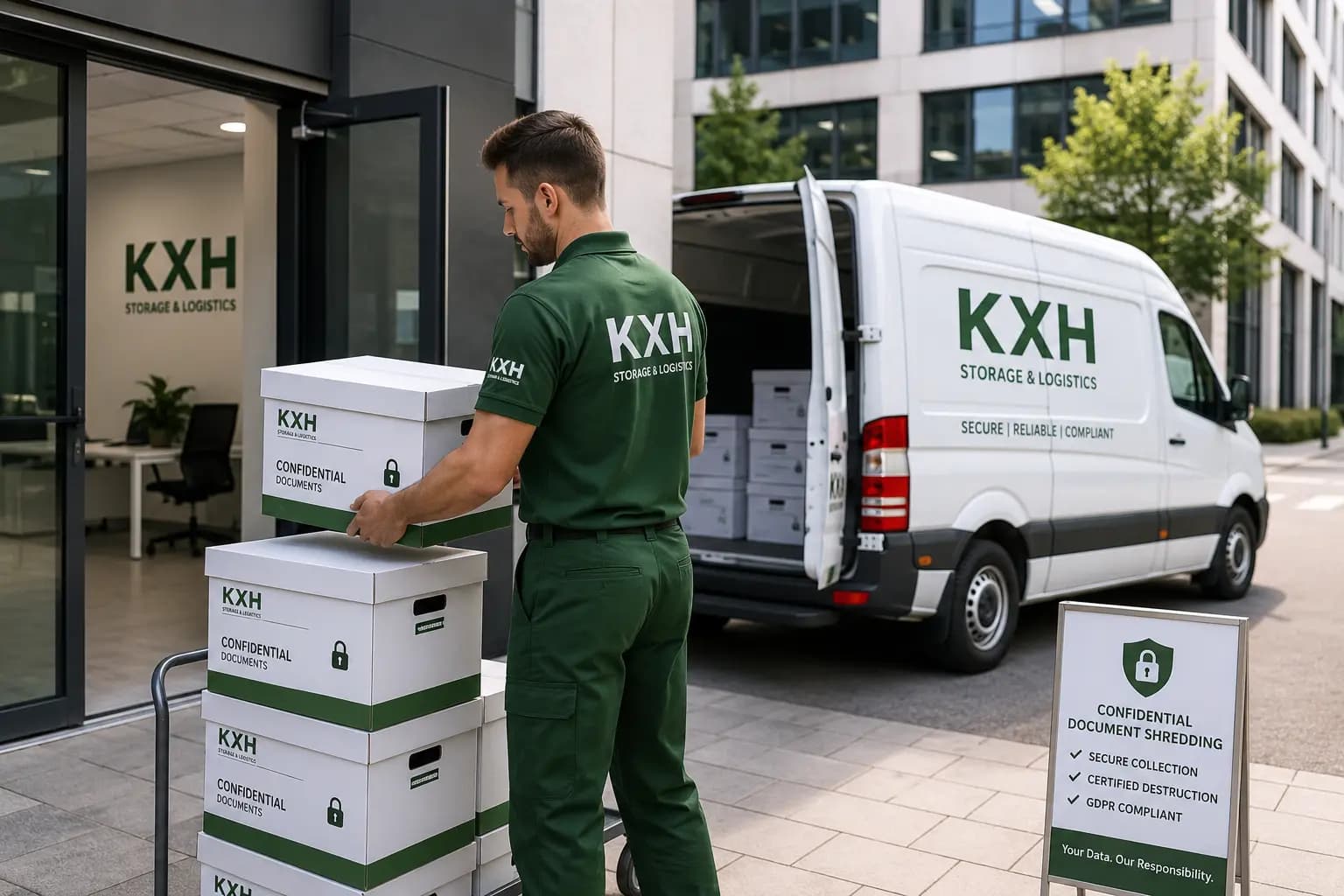 Confidential document shredding services in London